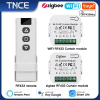 TNCE Tuya Curtain Switch module wifi zigbee rf433mhz, Roller Blinds Shutter Motor breaker, Smart Control Voice Alexa Google Home