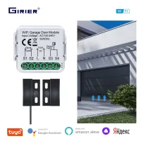 GIRIER WiFi Smart Garage Door Opener Controller Works with Alexa Google Home Assisant Alice App Remote Control No Hub Required