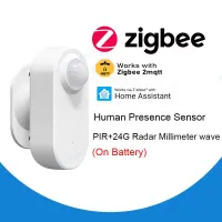 Smart Zigbee Human Presence Detector,Luminance/Distance Detection,  Smart PIR Motion Sensor Support Zigbee 2mqtt Home Assistant