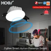 Tuya Smart ZigBee/WiFi Human Presence Detector Radar Detection Sensor Photometric 2 in 1 Function Smart Life Ceiling PIR Hub