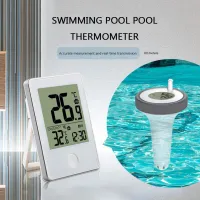 Digital Wireless Indoor Outdoor Floating Pool Thermometer Swimming Pool Bath Water Spas Aquariums Remote Time Clock