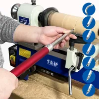 TASP Woodturning Tool Carbide Insert Cutter Swan Neck Wood Turning Chisel Blade & Aluminum Handle for WoodWorking Lathe Machine