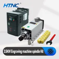 Hot Sell 3.5KW CNC Spindle Motor 220v ER20 Spindle  1.4Nm 24000RPM +4kw VFD 50/60hz + ER20A  wrench + 15pcs ER20 Collet