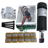 0.5kw  Air Cooled Spindle Motor ER16 Chuck CNC 500W DC High Speed Spindle Motor 110VDC 12000RPM For PCB Engraving