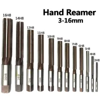 3-16mm HSS Hand Reamer Set Precision H8 9SiCr Straight-shank Chucking Engineering Milling Cutter Tool