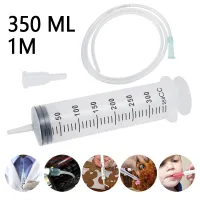 350ml Syringe with 39.4 Inch Tube Reusable Large Plastic Syringes for Glue Dispensing Scientific Labs Watering Refilling 2023
