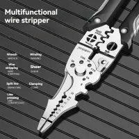Multi Functional Electrician Pliers For Wire Splitting And Stripping Specialized For Electricians
