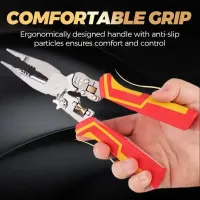 NEW 8-in-1 Multi-function Wire Stripper Electricians Voltage Testing Cable Cutting Scissors Crimping Pliers
