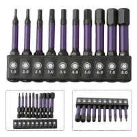 10Pcs Hex Head Wrench Drill Bit With Screwdrivers Bit Holder Set 1/4