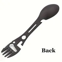 Multifunctional Whistle Knife Outdoor Camping Survival Spork Kitchen Multifunctional Wrench Bottle Opener Spoon.