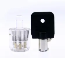 7 Pin Plum Lock Transparent Tubular Lock Cylinder Visible Pick Cutaway Practice View Padlock Training Skill For Locksmith