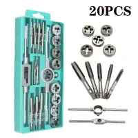 8/12/20 pcs Tap And Die Set M3-M12 Male Thread Screw Threading Tool Kit Alloy Steel Female Mechanical Professional Tools Machine
