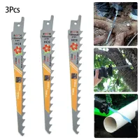 3Pcs 150mm 3 TPI HCS Reciprocating Saw Blades Saber Saw Handsaw Multi For Wood Metal PVC Tube Cutting Saw Blades Tools