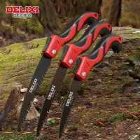 DELIXI ELECTRIC Brand Manual Folding Saw,SK5 Steel One-button Folding Design,Sharp Saw Blade,for Cutting Wood,Tree,Garden Saw