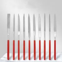 10pcs Diamond Needle File Set For Jewelry Needle Metal Wood Ceramic Glass Stone DIY Hand Carving 140mm Diamond Polishing File