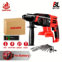 ONEVAN 2000W Brushless Electric Rotary Hammer Drill 10600BPM Cordless Multifunctional Hammer Impact Drill For Makita Battery Pin