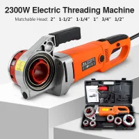 2300W Handheld Electric Threading Machine 220V Twisted Hinge Galvanized Pipe Threading Machine Electric Sleeve Machines for Home