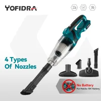 Yofidra 1500W Cordless Handheld Electric Vacuum Cleaner Rechargeable Cleaning Tool for Home Car Pet Hair For Makita Battery Pin
