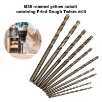 1-3mm roast yellow High speed steel fully ground straight handle twist drill 1pc mini electric hole drilling tool accessory