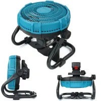 12 Inch Portable Camping Fan with AC/DC Dual-use Table Desktop Fan For Makita 18V Lomvum Zhipu Hongsong Jingmi Li-ion Battery