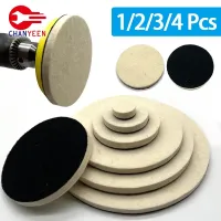 1/4Pcs Wool Felt Polishing Pad 75mm 100mm 125mm 150mm 180mm Wheel for M10 M14 Glass Stainless Steel Polish Repair Tool Scratches
