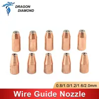 0.8/1.0/1.2/2.0 Laser Welding Nozzle CQWY QILIN Ospri SUP WSX HANWEI Head Parts Wire Guide Nozzle Laser Wire Feed Nozzle M5 TIG