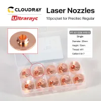 Ultrarayc 10pcs/Set Laser Nozzle Single Double Chrome-plated Layers D28 Caliber 0.8-6.0mm for Precitec WSX Fiber Cutting Head