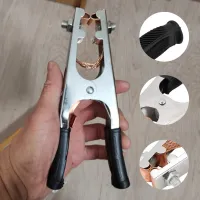 500A Grounding Clamp Welding Machine Grounding Clamp Type A with Adhesive Grounding Clamp Cable Copper Grip Clip 6.77 in Length