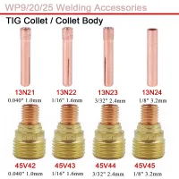 1.0/1.6/2.4/3.2mm TIG Small Collet Collet Body Gas Lens 13N21 13N22 13N23 13N24 45V42 45V43 45V44 45V45 For TIG WP9 20 25 Torch