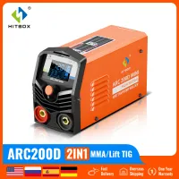 HITBOX 2 IN 1 Welding Machine 220V MMA/Lift IGBT Compact Inverter Welder LCD Digital Display ARC TIG Household Welder ARC200D