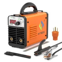HITBOX Portable Mini 2 in 1 Welding Machine ARC MMA LIFT TIG IGBT Inverter Stick Welder Machine Digital Display for Home DIY