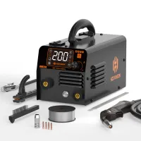 HZXVOGEN 3 in 1 Semi-Automatic Welding Machine MMA/Gasless MIG/Lift TIG Inverter Welder Synergy Tool For No Gas Iron Soldering