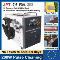 200W JPT Pulsed Laser Cleaning Machine For Remove Rust Oil Paint Metal Wood Air Cool Laser Aluminum oxide layer Model Cleaning