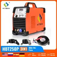 HITBOX Aluminum Welder 4 In 1 HBT250P AC/DC TIG Welding Machine Pulse Argon Digital Control Gas Stainless Pulse Welder 2T/4T