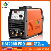 HITBOX TIG Welding Machine 4 In 1 HBT2000Pro HF TIG Spot Pulse 1-900ms Adjustment TIG ARC Stick Welder TIG Welder