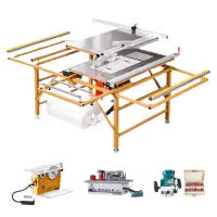 New woodworking saw table dust-free cutting saw multi-function folding portable workbench cutting saw