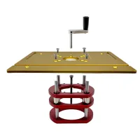 Aluminum Router Table Insert Plate Router Lift Kit for 65mm Diameter Motors Woodworking Workbench Trimmer Engraving Machine Tool