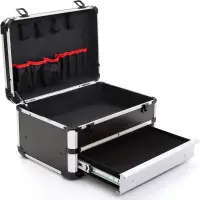 Electric Toolbox Aluminum Case Reinforced Tool Box Organizer Box Large Drawer Tools Storage Case For tools Professional Suitcase