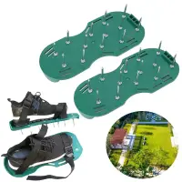 Lawn Aerator Shoes Aerator Spiked Sandals with Adjustable Strap Gardening Aerator Sandals Anti-Slip for Yard Patio Garden