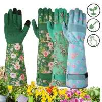 Long Sleeve Gardening Gloves for Women Durable Breathable Comfortable Thorn Proof for Garden Rose Yard & Outdoor Work Protection