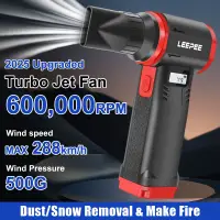 Garden Cleaning Turbo Jet Fan Type-C Charging Blowing Snow 130000RPM Car Fan Portable Electric Air Duster Cleaning Blower Tool