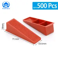100-500Pcs Reusable Ceramic Wedges Insert Tile Leveling System Clips Spacers for Floor Wall Carrelage Construction Tools