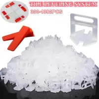 1-3MM Tile Leveling System Parts, 300-1300Pcs Tile Leveler Spacers Clips, Construction Tools Parts for DIY Tile Laying Leveling