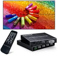 HDMI Video Wall Controller 2x2 Multi Screen Stitching Processor 1x2 1x4 1x3 2x1 3x1 4x1 4 TV Splicing 180' Flip Edge Adjustment