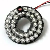 36Leds 5mm Infrared IR 90 Degrees Bulbs Board 36 LEDs 850nm Illuminator For CCTV Camera