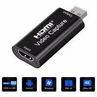 USB 2.0 3.0 Video Capture Card 1080P 30 60fps 4K HDMI-compatible Video Grabber Box for Game Camera Recorder Live Streaming