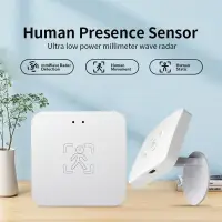 Tuya Zigbee Human Presence Detector Smart Life MmWave Radar Pir Motion Sensor with Luminance Distance Detect Monitor Breathing