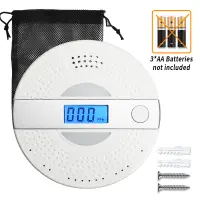 Independent CO Alarm Sensor Carbon Monoxide Alarm Detector High Sensitive Warning LCD Display CO Alarm