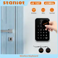 Staniot 433Mhz Wireless Touch Keyboard Lock 2Pcs RFID Card Arm or Disarms Password Keypad For Smart Home Security Alarm System