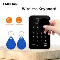 TAIBOAN 433MHz Wireless Keyboard Touch Pad Doorbell Button Bring RFID Card Can Rechargeable For H501/G30/PG103 WiFi GSM Alarm